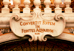 convertit rupem
